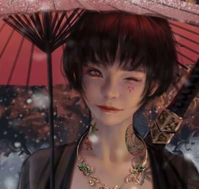 WLOP鬼刀二次元插画图集合集打包下载